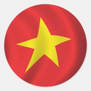 Flag of Vietnam Classic Round Sticker