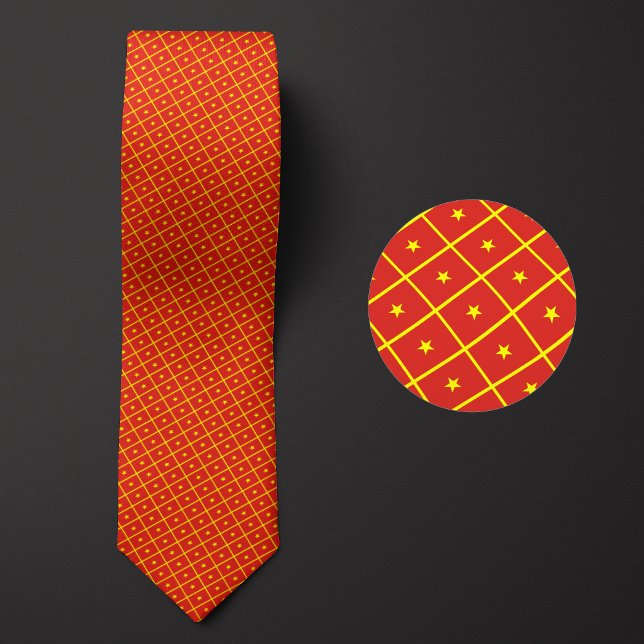 Flag of Vietnam Pattern Tie (Creator Uploaded)