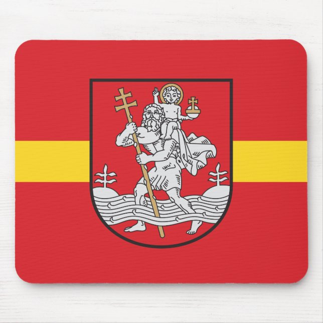 Flag of Vilnius, Lithuania Mouse Pad (Front)