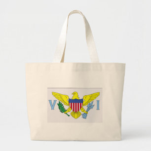 Flag of Virgin Islands Large Tote Bag