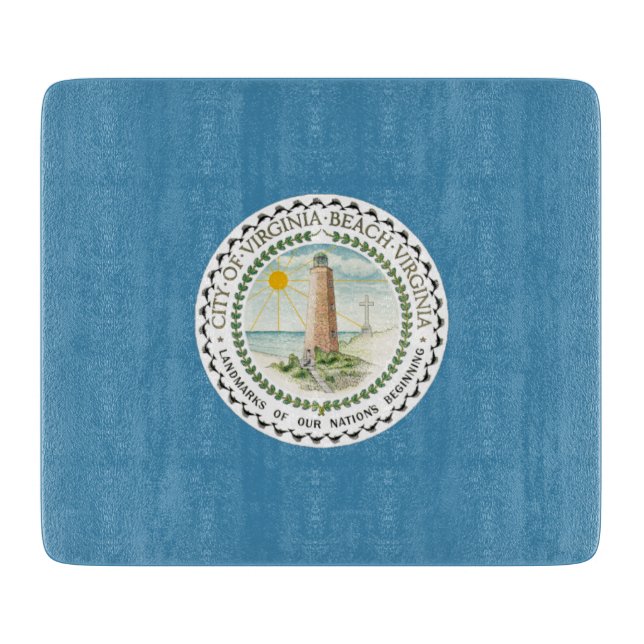 Flag of Virginia Beach (Virginia, USA) Cutting Board (Front)