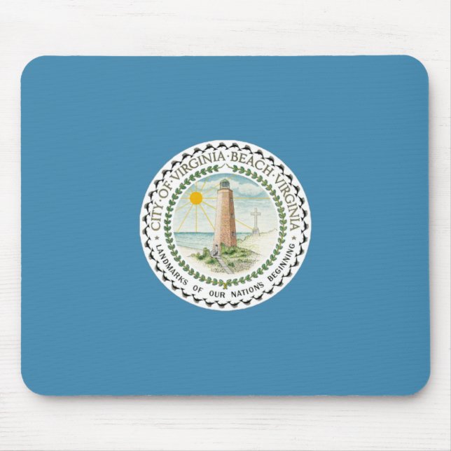 Flag of Virginia Beach (Virginia, USA) Mouse Pad (Front)