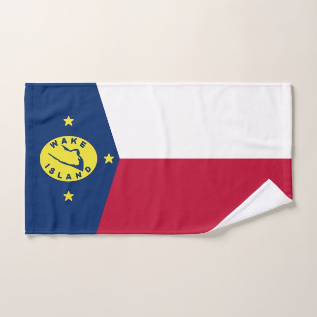 Flag of Wake Island Hand Towel (Hand Towel)