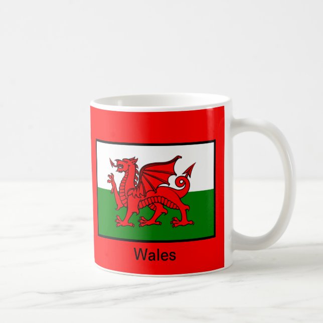 Flag of Wales Coffee Mug (Right)