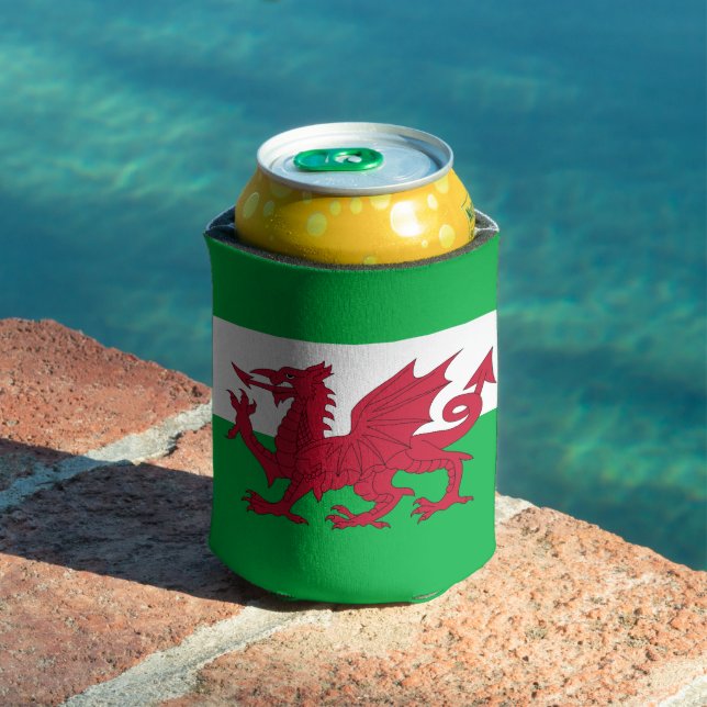 Flag of Wales (Cymru) Can Cooler (In Situ Pool)
