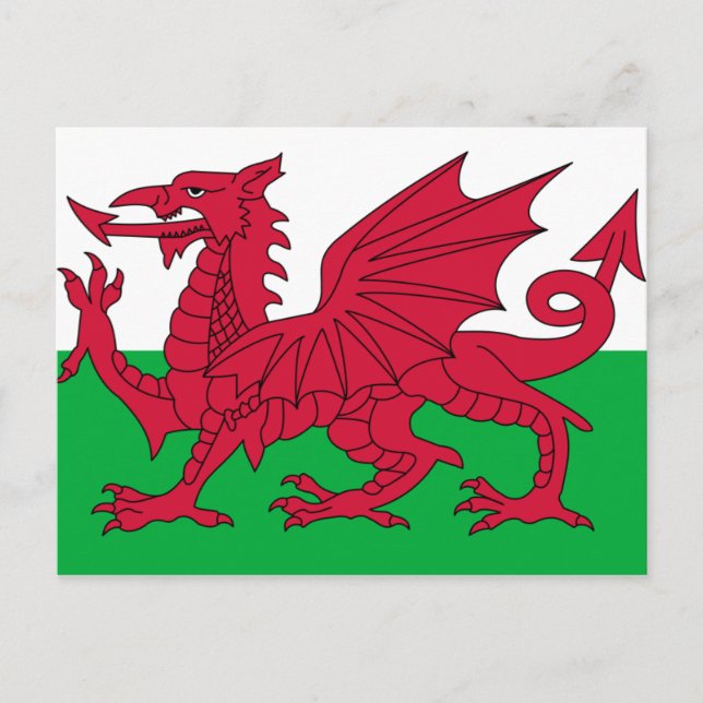 Flag of Wales Postcard (Front)