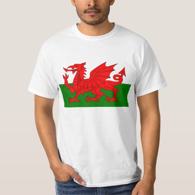 Flag of Wales T Shirt (Front)