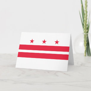 Flag of Washington D.C. (District of Columbia) Card