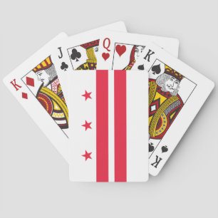 Flag of Washington D.C. (District of Columbia) Playing Cards