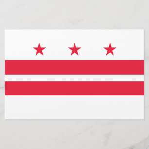 Flag of Washington D.C. (District of Columbia) Stationery