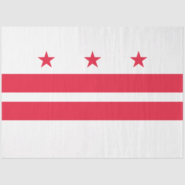 Flag of Washington D.C. (District of Columbia) Tis Tissue Paper (Front)