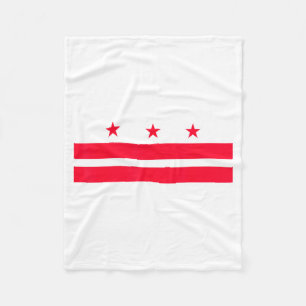Flag Of Washington D.c. Fleece Blanket