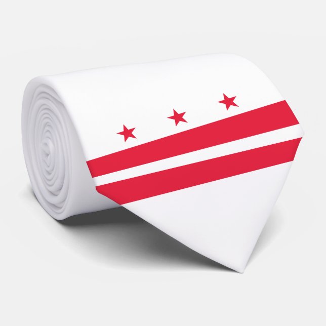 Flag of Washington (District of Columbia) Tie (Rolled)