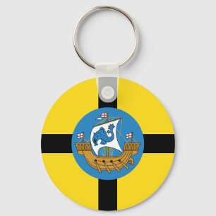Flag of Wellington City, New Zealand Key Ring