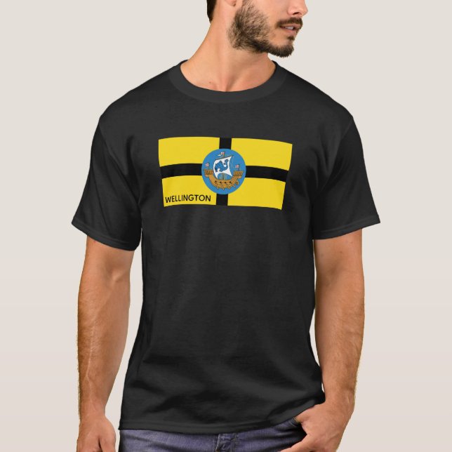 Flag of Wellington, New Zealand T-Shirt (Front)