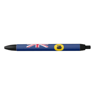 Flag of Western Australia State Black Ink Pen