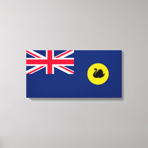 Flag of Western Australia State Canvas Print