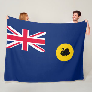 Flag of Western Australia State Fleece Blanket