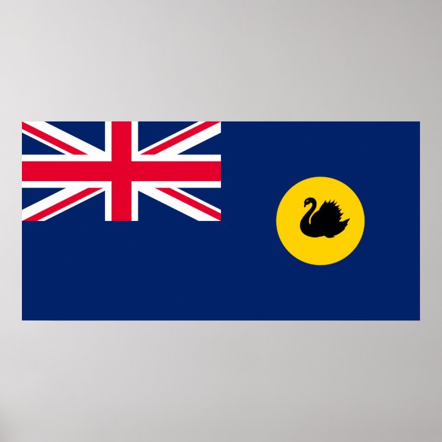 Flag of Western Australia State Poster (Front)