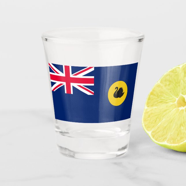 Flag of Western Australia State Shot Glass (Front)