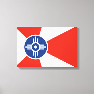 Flag of Wichita (Kansas, USA) Canvas Print