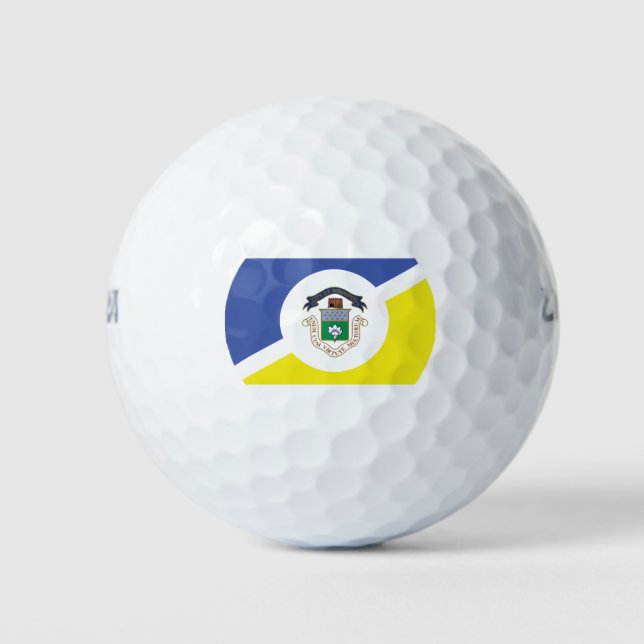 Flag of Winnipeg, Manitoba Golf Balls (Front)