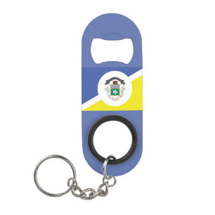 Flag of Winnipeg, Manitoba Keychain Bottle Opener