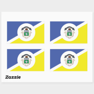 Flag of Winnipeg, Manitoba Rectangle Stickers