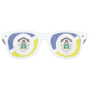 Flag of Winnipeg, Manitoba Retro Sunglasses