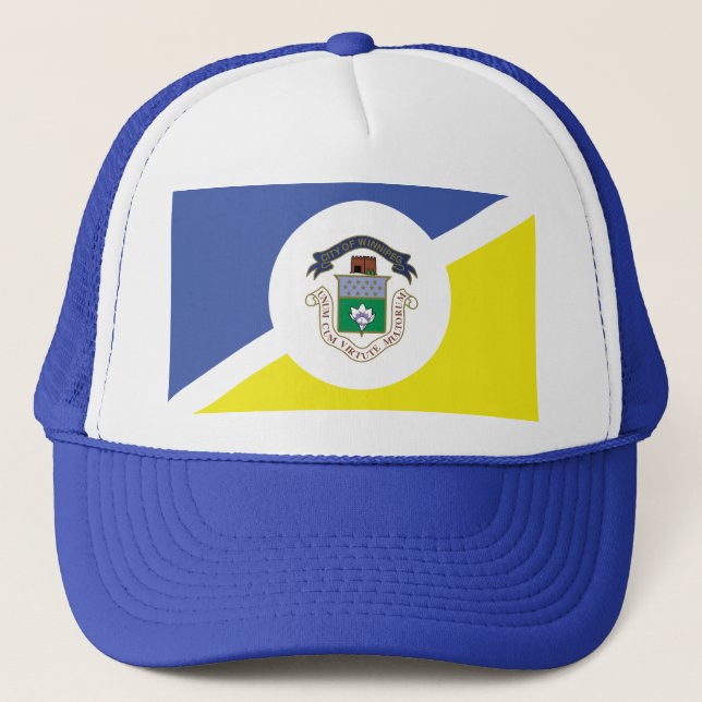 Flag of Winnipeg, Manitoba Trucker Hat (Front)