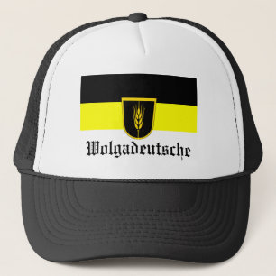 Flag of Wolgadeutsche (black/yellow/white version) Trucker Hat