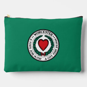Flag of Worcester, Massachusetts Accessory Pouch