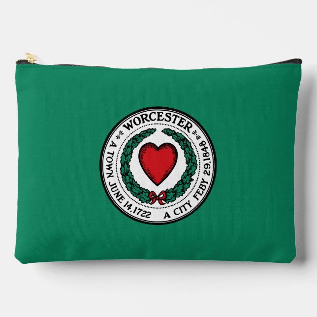Flag of Worcester, Massachusetts  Accessory Pouch (Front)