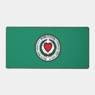 Flag of Worcester, Massachusetts  Desk Mat