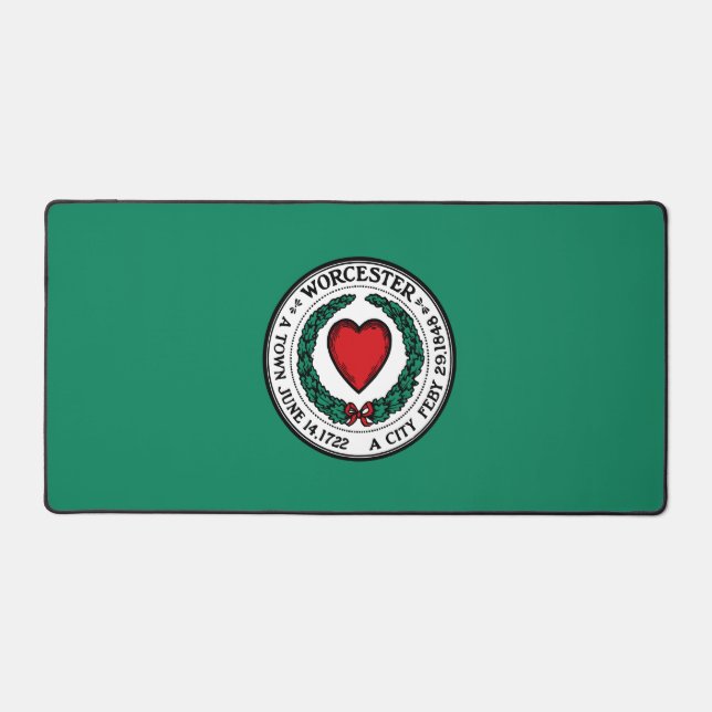 Flag of Worcester, Massachusetts  Desk Mat (Front)