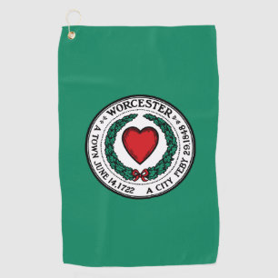 Flag of Worcester, Massachusetts  Golf Towel