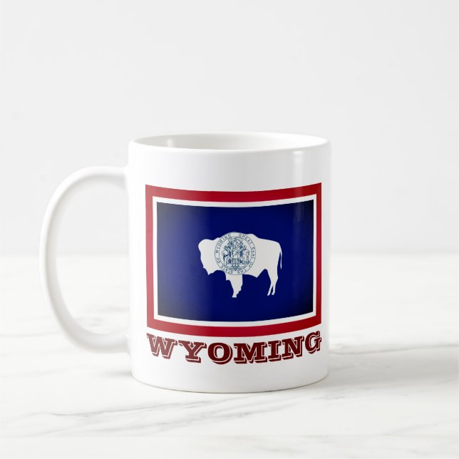 Flag of Wyoming Coffee Mug (Left)