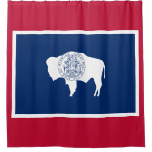 Flag of Wyoming Shower Curtain