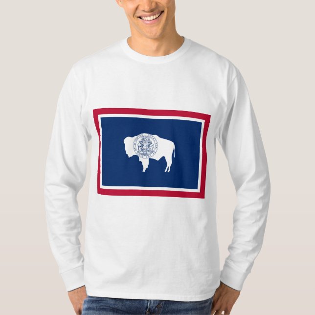 Flag of Wyoming T-Shirt (Front)