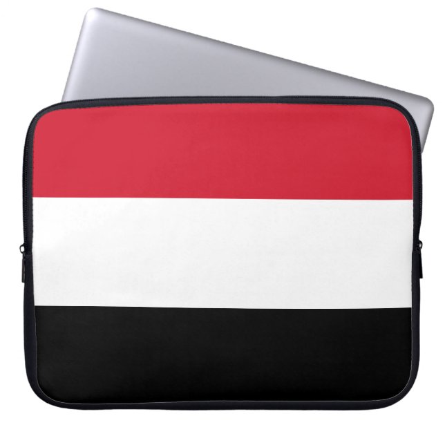 Flag of Yemen Laptop Sleeve (Front)