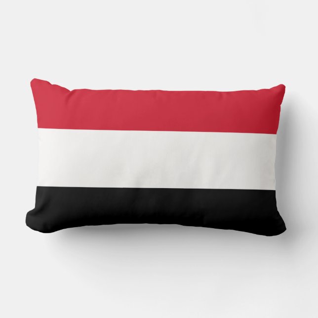 Flag of Yemen Lumbar Cushion (Front)