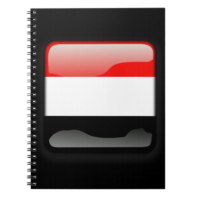 Flag of Yemen Spiral Notebook (Front)