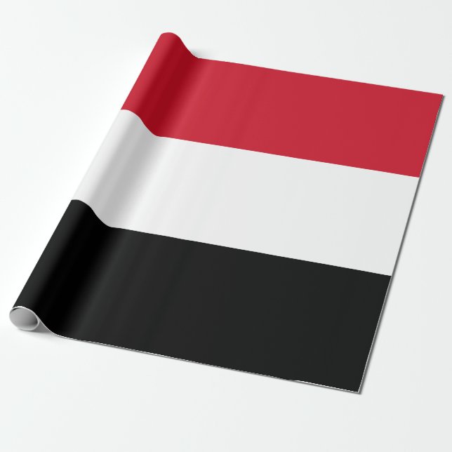 Flag of Yemen Wrapping Paper (Unrolled)