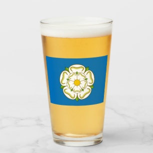 Flag of Yorkshire (English County) Glass
