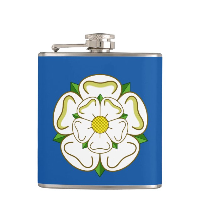 Flag of Yorkshire Hip Flask (Front)