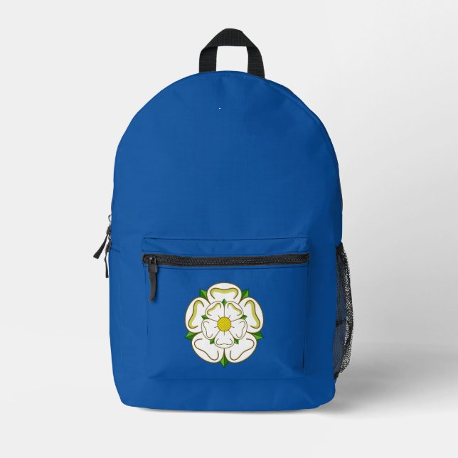 Flag of Yorkshire Keychain Printed Backpack (Front)