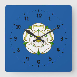 Flag of Yorkshire Square Wall Clock