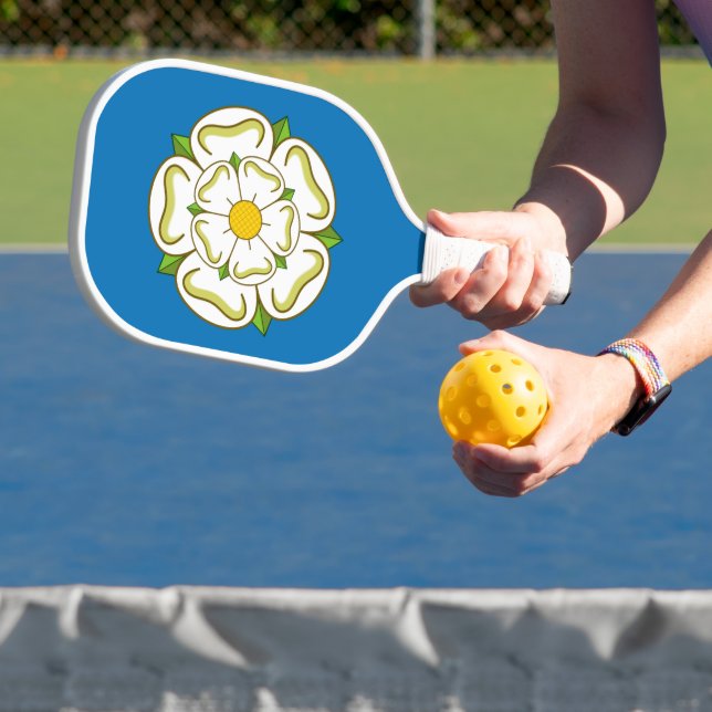 Flag of Yorkshire (UK) Pickleball Paddle (Insitu)