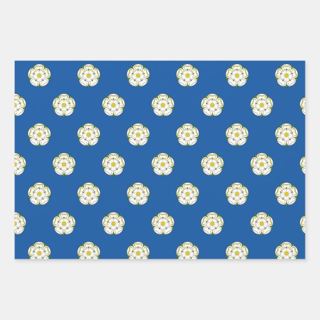 Flag of Yorkshire Wrapping Paper Sheet (Front)