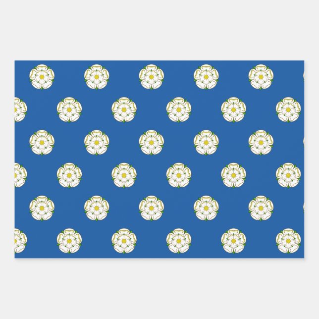 Flag of Yorkshire Wrapping Paper Sheet (Front)